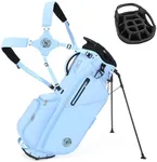 Shopsource 14 Way Golf Stand Bag, Lightweight Golf Bag with Stand for Men Women, Standing Golf Club Bags with Padded Ergonomic Double Strap, Full Length Dividers, Multiple Pockets, Rain Hood