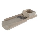 WooDeeDoo Large Wooden Cutter Shredder Grater Peeler Slicer | 56 x 19 cm | Cabbage Fruits Vegetables | Natural Beech Wood