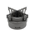 Kuvik Titanium Alcohol Stove - Ultralight and Compact Stove for Backpacking, Camping, and Survival