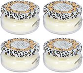 Tyler Creamy White 3.4 Ounce Glass Aromatherapy Scented Jar Candle Pack of 4, French Market