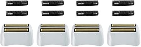 4 Pack Pro Shaver Replacement Foil and Cutters compatible with andis 17150(TS-1) shaver ProFoil Lithium replacement, Golden