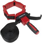 POWERTEC 71122 Deluxe Polygon Quick Release Band Clamp | Woodworking Frame Clamping Strap Holder