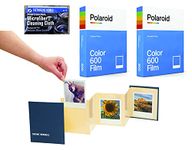 Impossible/Polaroid Instant Color Film for Polaroid 600 and Polaroid Originals OneStep Cameras - 2 Pack - with Instant Memories Album and Microfiber Cloth