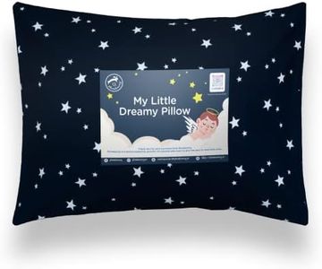 Plumbunny Toddler Pillow with Pillowcase - 13X18 Soft 100% Cotton Toddler Pillows for Sleeping - Machine Washable - Toddlers, Kids, Child - Perfect for Travel, Toddler Cot, Bed Set
