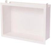 Fittes Framed Anywhere Niche 8x12 Inch, Recessed Design, Steel, Luxe, Bathroom, Bedroom, Closet, Hallway