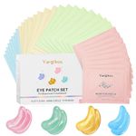 32 Pairs 4 Color Under Eye Patches, Collagen Undereye Pads, Hydrating Eye Masks for Anti Wrinkles Puffy Eyes Dark Circles, Puffiness Eye Bags Gel Pads, Travel Skincare Set, 24K Gold+Blue+Pink+Green