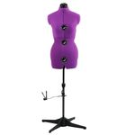 MNOXBCCO Purple Adjustable Dress Form Mannequin for Sewing Female Size 6-14, Up to 75" Height, Pinnable Model with 13 Dials & 360 Degree Hem Guide