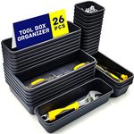 Vexercisehoop Tool Box Organizer, Tool Drawer Organizer Tray Divider, Toolbox Organization, Garage Tool Organizers and Storage, Tool Box Accessories for Rolling Tool Chest Cabinet (26PCS)