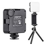 Fomito Mini RGB Multifunction LED Color Fill Light LED-68R Kit Adjustable Color Temperature 3200K-6500K Built-in Li-lon Battery with Phone Clip and Mini Tripod