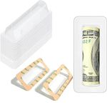 WESAPPINC Clear Chapstick Pouch Plastic Lip Balm Pouches for Gift Cards & Money Cards,Lip Balm Plastic Cover with Adhesive (35)