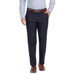 Park Avenue Men's Regular Casual Pants (PMTX07106-B8_Dark Blue