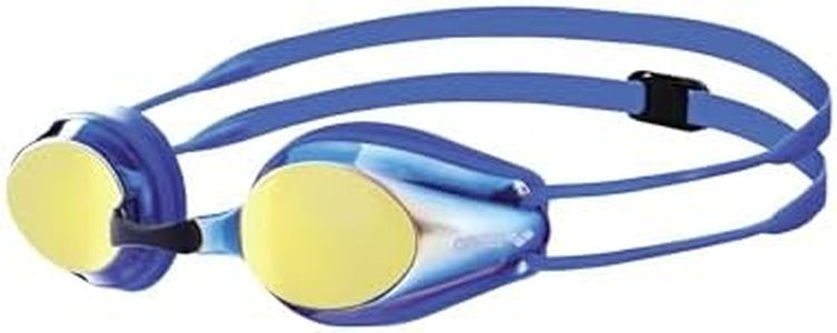 arena Tracks Junior Mirror Lunettes de Natation Anti-Buée pour Enfants, Lunettes de Piscine avec Protection UV, 4 Ponts de Nez Interchangeables, Joints en Silicone