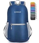 Ultralight Packable Backpack 20L - Small Foldable Hiking Backpacks Water Resistant Light Daypack for Outdoor Hiking,by ZOMAKE(Navy Blue)