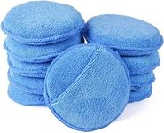 VIYNRAN 10-Pack Blue Ultra-Soft Microfiber Applicator Pads - Perfect for Detailing, Waxing, and Polishing Vehicles - Foam Auto Wax Applicator Pad for Dust Removal