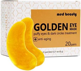 Under Eye Patches Eye Masks For Dark Circles And Puffiness 20 pairs 40 pcs [med beauty] (24K Gold)