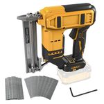 Cordless Brad Nailer for Dewalt 18V 20V Battery, 2-in-1 Cordless Nail Staple Gun, 18GA Battery Stapler Nailer with 1000 Nails and 1000 Staples for Home Improvement & Woodworking