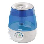 Vicks V4600-CAN Filter-Free Ultrasonic Cool Mist Humidifier, Medium Room Humidifier for Baby, Bedroom, Office Desk, with Variable Output Control, Dual Scent Pad Slots, Auto Shut-Off, 4.5L/1.2Gal