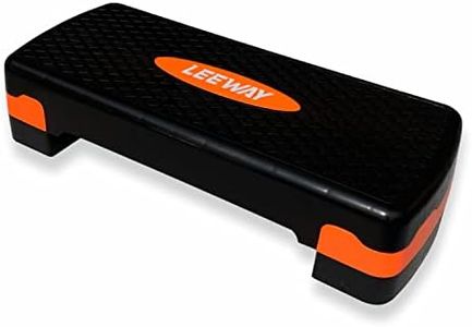 Leeway Step Platform Aerobic Stepper, Polypropylene Aerobics Stepper, Step Platform Trainer, Multilevel Adjustable Aerobic Stepper, Step Platform (Stepper 68 X 28 X 15 CM)