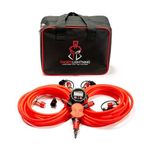 Thor's Lightning Rapid 4-Tire Inflation/Deflation System, Dynamo Lock-On Air Chucks, High Flow, Candy Red, Midsize