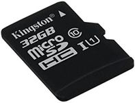 Kingston Canvas Select (SDCS/32GBSP) MicroSD Class 10 UHS-I Speeds Up to 80 MB/s Read (Card only) - Bring Your HD Videos to Life