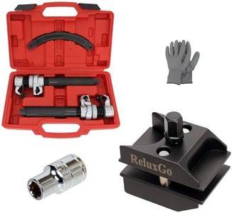 ReluxGo Coil Spring Compressor Tool Automotive with Universal Suspension Strut Split Hub Steering Knuckle Spreader Tool