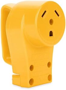 Camco 55343 30 AMP Female Replacement Receptacle , Yellow
