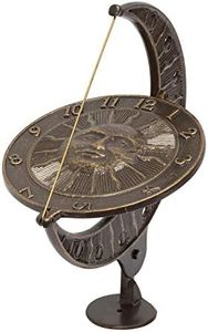 Whitehall Products 1271 Sun and Moon Sundial, French Bronze