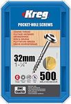 Kreg 256700 Zinc Pocket-Hole Screws Maxi-Loc Coarse