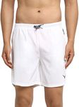 Invincible Men’s Feather Weight Crossfit Shorts (White, Medium)