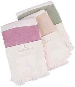 HABER 100% Bamboo Large Bath Towel Ultra Soft, Light Weight, & Quick Dry Towel for Bath, Travel, Gym, Beach, Pool, and Yoga | 76 X 152 cms Pack of 3 (Assorted Colours)