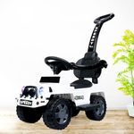Panda Baby Products Ride-On Jeep for Kids with Music & Horn Steering with Back Support seat Seat Storage, for Kids 1 to 3 Years Upto 25 Kgs (Speedy Plus, White)