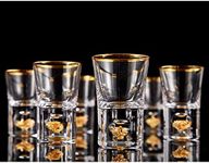 DUJUST Shot Glasses (1.5oz), Crysta