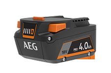 AEG - Pro Lithium Battery 18 V PRO18V 4.0 Ah Compatible with all PRO18V and SUBCOMPACT Pro-Lithium tools and 100% Backward Compatible - 3 Year Warranty - Long Battery Life and Performance - L1840S