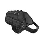 Kurgo Molle Clip Compatible Dog Harness | Molle Vest for Dogs | Service Dog Training Vest | Service Dog Molle Vest | Rs Townie Dog Harness (Black, XS) (K81052)