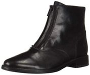 FRYE Women's Kelly Front Zip Bootie Ankle Boot, Black, 8 M US