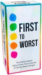 FIRST TO WORST Party Game - How do You and Your Friends and Family Rank Things? - for Kids, Adults, Families, Fun Parties and Board Games Night with Your Group. The Card Game of Polarizing Priorities