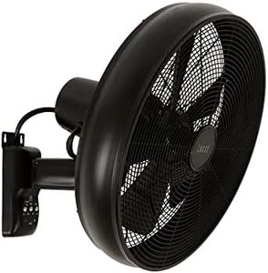 Beacon Lighting Breeze 41cm Wall Fan with Remote in Black