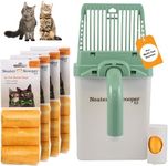 Neater Pets Neater Scooper XL Cat Litter Scoop, 195 Refill Bags – Extra-Large Capacity Mess-Free Cat Litter Scooper with Bag for Large & Multiple Cats, Spill-Proof Litter Box Scooper with Scoop Holder