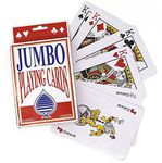 NYRWANA Jumbo Premium Poker Playing Cards (12cm x 9cm)