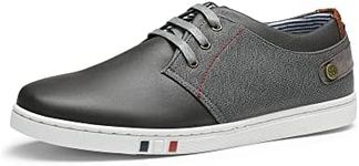 Bruno Marc Men's NY-03 Grey Fashion Oxfords Sneakers Business Classic Casual Dress Shoes Size 8.5 M US