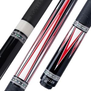 KONLLEN 2.0 Carbon Fiber Pool Cue Low Deflection Billiard Cue, Red