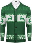 COOFANDY Mens Ugly Christmas Xmas C