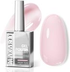 Makartt Milky Pink Gel Nail Polish: 15ML Hema-Free Jelly Baby Pink Nail Polish Sheer Translucent Effect Soak Off UV LED Nail Art Manicure DIY Home Salon Gift for Women