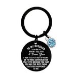 Nfyxcaz To My Husband Keyring Husband Gift From Wife Husband Birthday Gift Christmas Anniversary For Husband I Love You Gift Couple Keyring Gift (To My Husband)