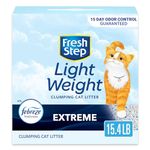 Fresh Step Lightweight Extreme with Febreze Freshness, Clumping Cat Litter, Scented, 15.4 Pounds