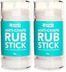 RUBSTICK – 75g Anti-Chafe Balm to Prevent Irritation, rubbing and blisters During Sport. Sweatproof, Waterproof, Easy to Apply, Natural Ingredients, Neutral Scent (75g) (Pack of 2)