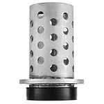 DZQ Perforated Casting Flask Vacuum Casting, 304 Stainless Steel Flanged with Rubber Sprue Base, Various Sizes for Metal Casting (3" x 7")