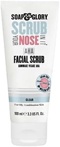 Soap & Glory Scrub Your Nose In It Exfoliating Face Scrub - Purifying, De-Clogging Deep Pore Cleanser & AHA Exfoliant - Chamomile & Mint 2 Minute T Zone Face Exfoliating Scrub for Excess Oils (100ml)