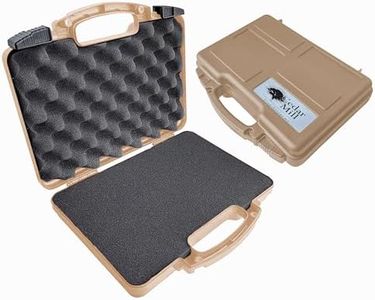 Cedar Mill Fine Firearms TSA Approved Gun Case - Gun Safe for Handgun & 9mm Pistol, Revolver - Hard Case - Travel Gun Carrying Case - Airline Approved Gun Case - Handguns Cases - 12.3” x 10.5”