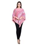 Generic Women's Cape Poncho Coat Pink Free Size